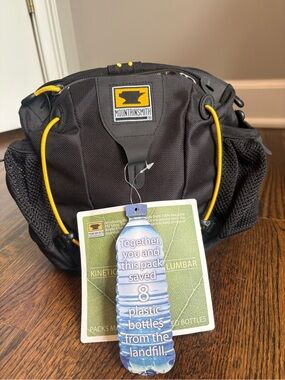 Mountainsmith Kinetic II 2 Lumbar Fanny Pack Trail Hiking Waist Bag Black NEW